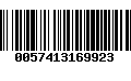 Código de Barras 0057413169923