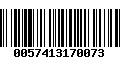 Código de Barras 0057413170073