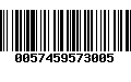 Código de Barras 0057459573005