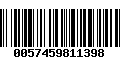 Código de Barras 0057459811398