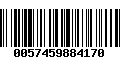 Código de Barras 0057459884170