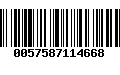 Código de Barras 0057587114668