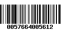 Código de Barras 0057664005612