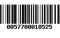 Código de Barras 0057700010525