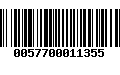 Código de Barras 0057700011355