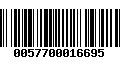 Código de Barras 0057700016695