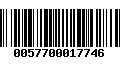 Código de Barras 0057700017746