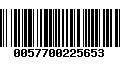 Código de Barras 0057700225653