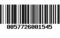 Código de Barras 0057726001545