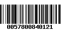 Código de Barras 0057800840121