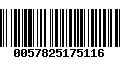 Código de Barras 0057825175116