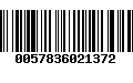 Código de Barras 0057836021372