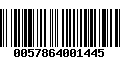 Código de Barras 0057864001445