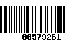 Código de Barras 00579261