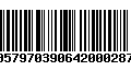 Código de Barras 00579703906420002871