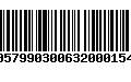 Código de Barras 00579903006320001542