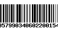 Código de Barras 00579903406022001541