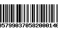 Código de Barras 00579903705820001464