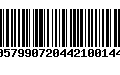 Código de Barras 00579907204421001447