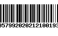 Código de Barras 00579920202121001935