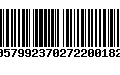 Código de Barras 00579923702722001824