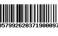 Código de Barras 00579926203719000976