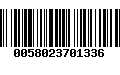 Código de Barras 0058023701336