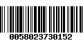 Código de Barras 0058023730152