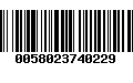 Código de Barras 0058023740229