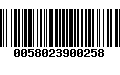 Código de Barras 0058023900258