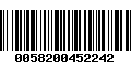 Código de Barras 0058200452242