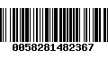 Código de Barras 0058281482367