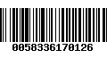 Código de Barras 0058336170126