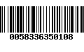 Código de Barras 0058336350108