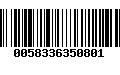 Código de Barras 0058336350801