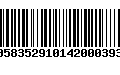 Código de Barras 00583529101420003935