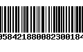 Código de Barras 00584218800823001848
