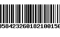 Código de Barras 00584232601821001508