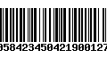 Código de Barras 00584234504219001273