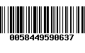 Código de Barras 0058449590637