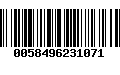 Código de Barras 0058496231071