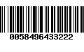 Código de Barras 0058496433222