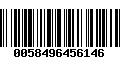 Código de Barras 0058496456146