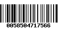 Código de Barras 0058504717566