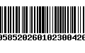 Código de Barras 00585202601023004204