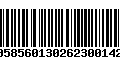 Código de Barras 00585601302623001422