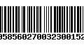 Código de Barras 00585602700323001527