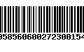 Código de Barras 00585606002723001548