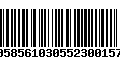 Código de Barras 00585610305523001576