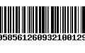 Código de Barras 00585612609321001294